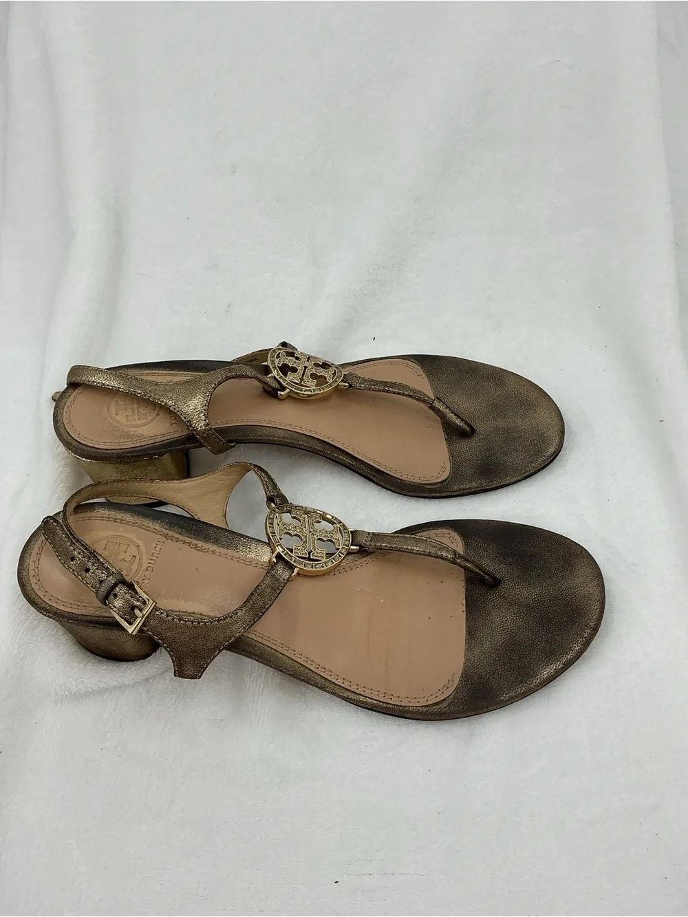Tory Burch metallic bronze